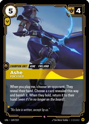 Ashe – Focused (169) Foil - Unleashed