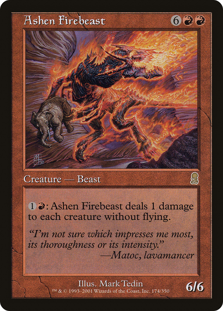 Ashen Firebeast (174) Foil - Odyssey