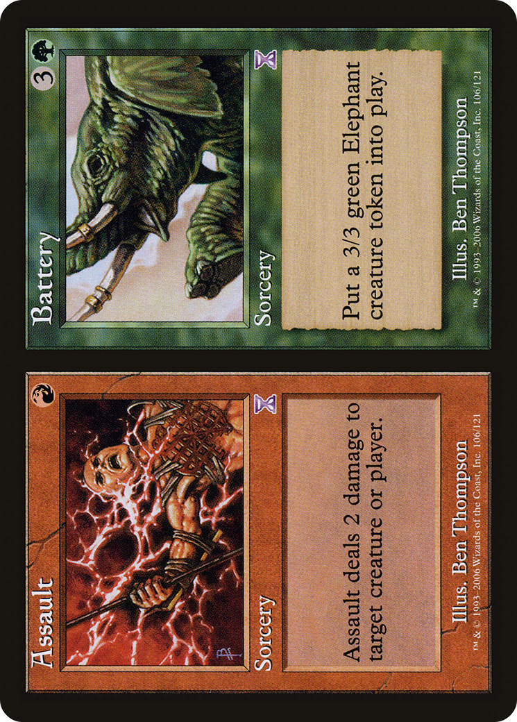 Assault // Battery (Retro) (106) - Time Spiral Timeshifted Foil