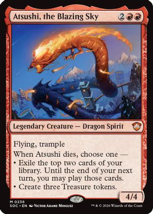 Atsushi, the Blazing Sky (236) - Commander: Secrets of Strixhaven