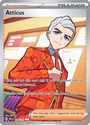 Atticus (Full Art) (134) Holofoil - Prismatic Evolutions
