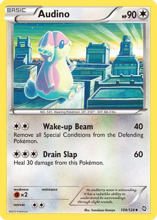 Audino (108) Reverse Holofoil - Dragons Exalted