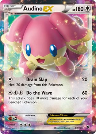 Audino EX (84) Holofoil - Fates Collide