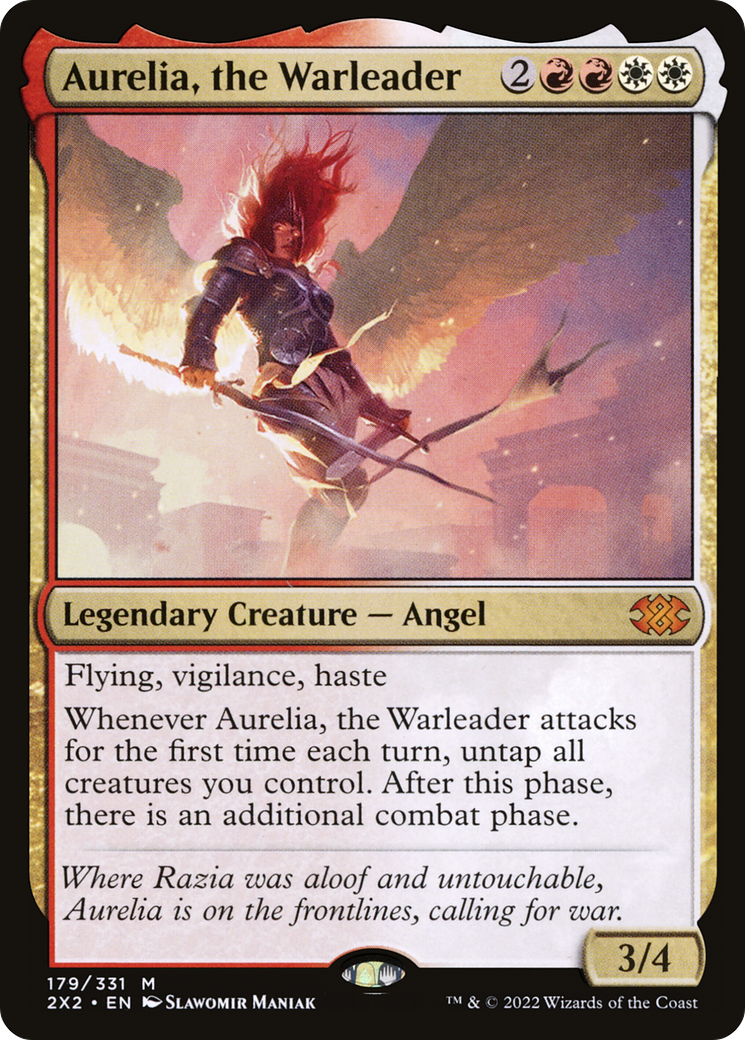 Aurelia, the Warleader (179) Foil - Double Masters 2022