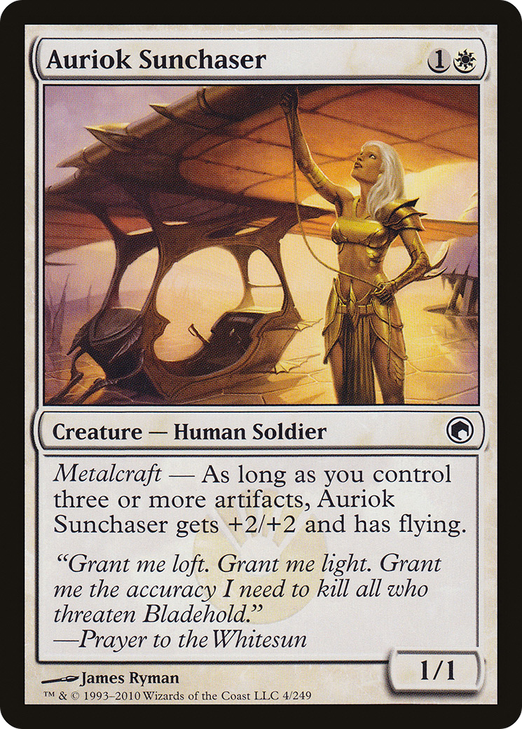 Auriok Sunchaser (004) Foil - Scars of Mirrodin