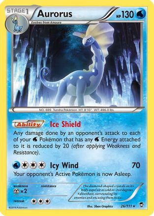 Aurorus (26) Reverse Holofoil - Furious Fists