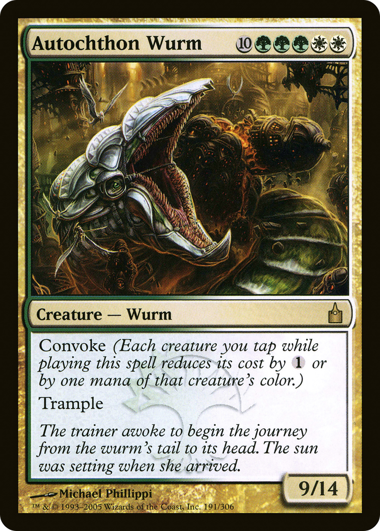 Autochthon Wurm (191) - Ravnica: City of Guilds