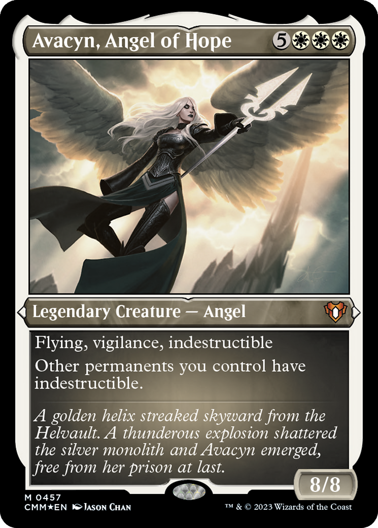 Avacyn, Angel of Hope (457) Etched Foil - Commander Masters