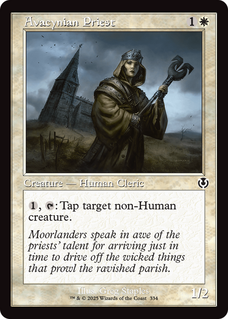 Avacynian Priest (Retro) (334) Foil - Innistrad Remastered