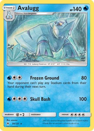 Avalugg (30) Reverse Holofoil - Forbidden Light