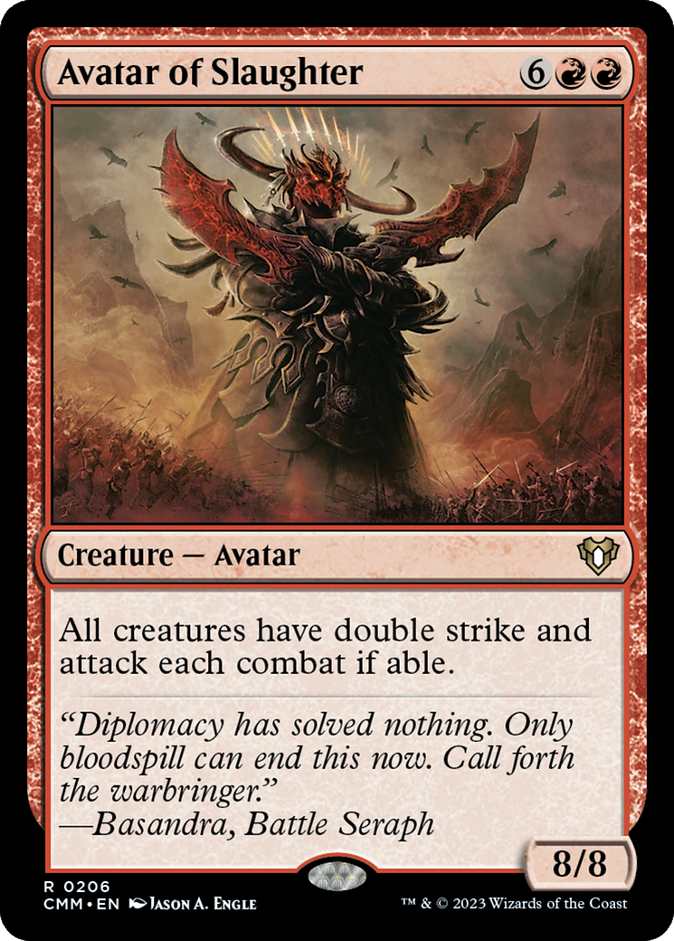 Avatar of Slaughter (206) Foil - Commander Masters