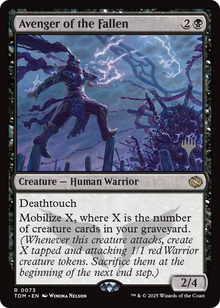 Avenger of the Fallen (Promo Pack) (073) Foil - Tarkir: Dragonstorm