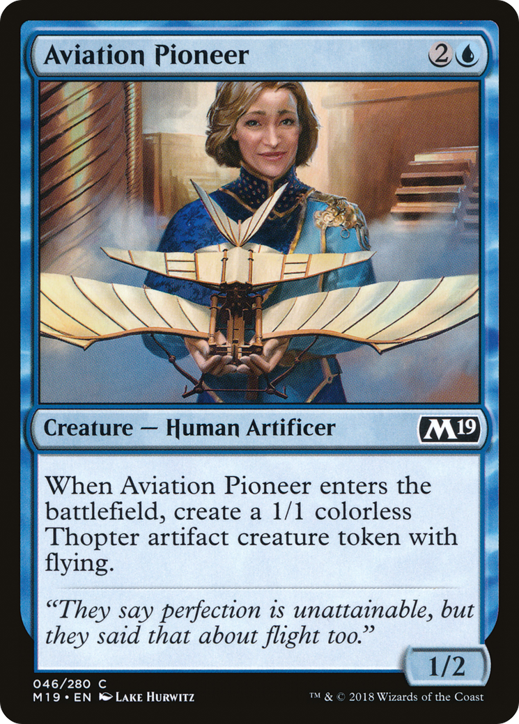 Aviation Pioneer (046) - Core Set 2019 Foil