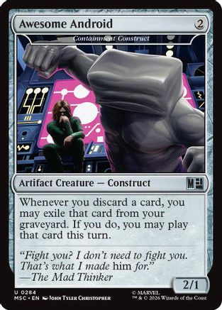 Awesome Android – Containment Construct (284) Surge Foil - Commander: Marvel Super Heroes