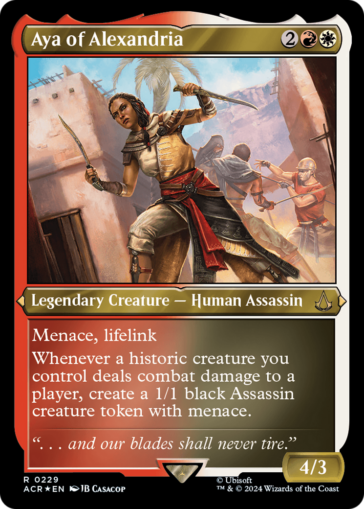 Aya of Alexandria (229) Etched Foil - Assassin's Creed
