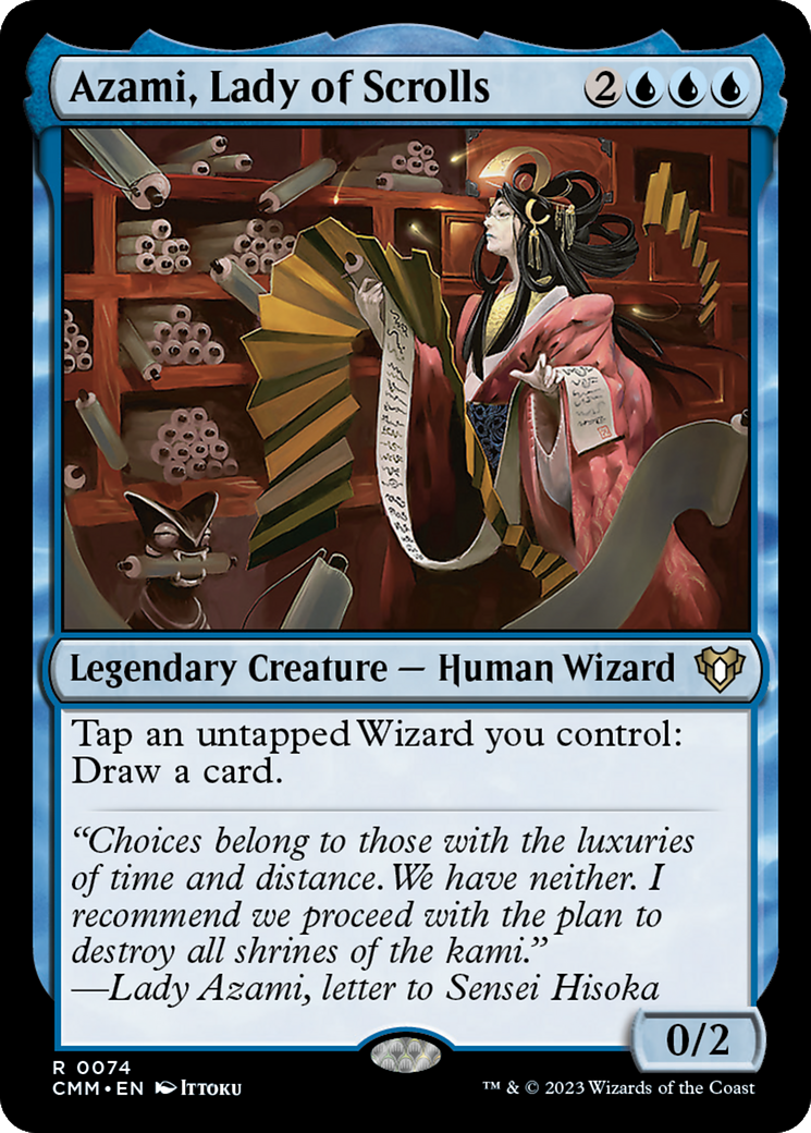 Azami, Lady of Scrolls (074) Foil - Commander Masters