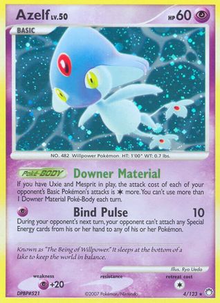 Azelf (4) Reverse Holofoil - Mysterious Treasures