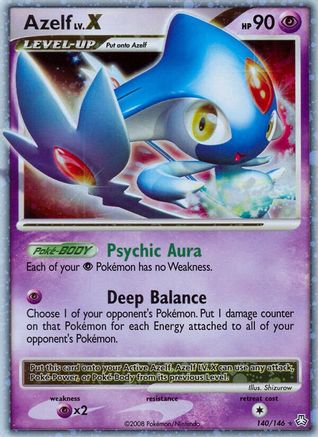 Azelf LV.X (140) Holofoil - Legends Awakened