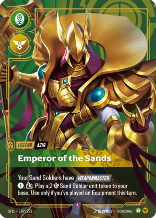 Azir – Emperor of the Sands (197) Foil - Spiritforged