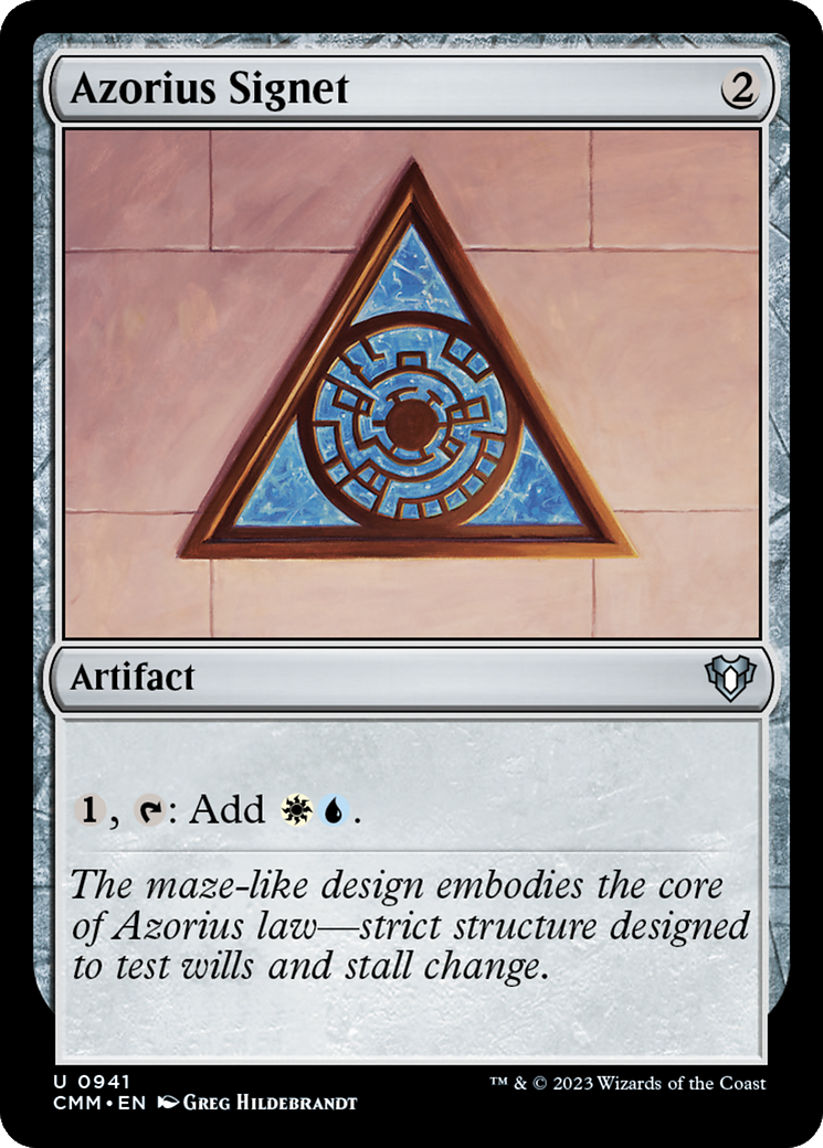 Azorius Signet (941) - Commander Masters