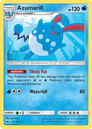 Azumarill (35) - Burning Shadows