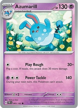 Azumarill (65) Reverse Holofoil - Temporal Forces