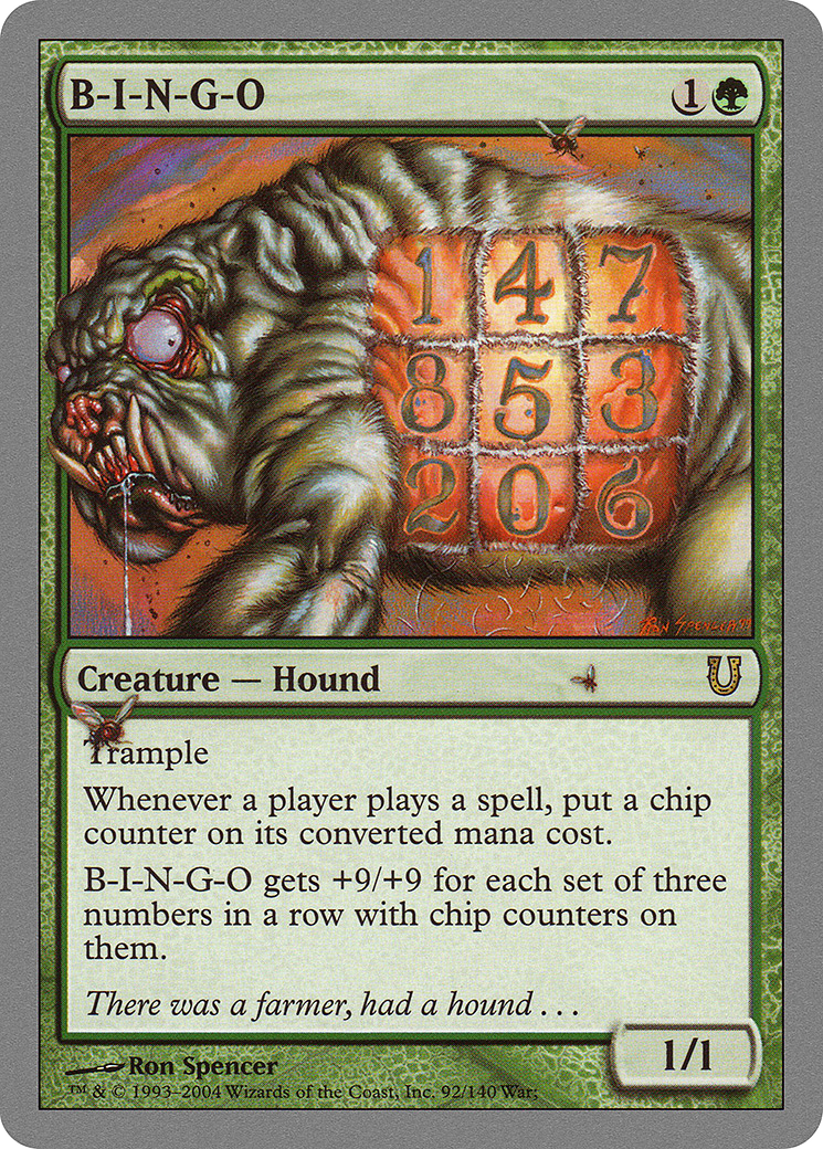 B-I-N-G-O (092) - Unhinged