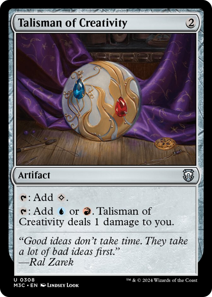 Talisman of Creativity (Ripple Foil) [Modern Horizons 3 Commander] | Silver Goblin