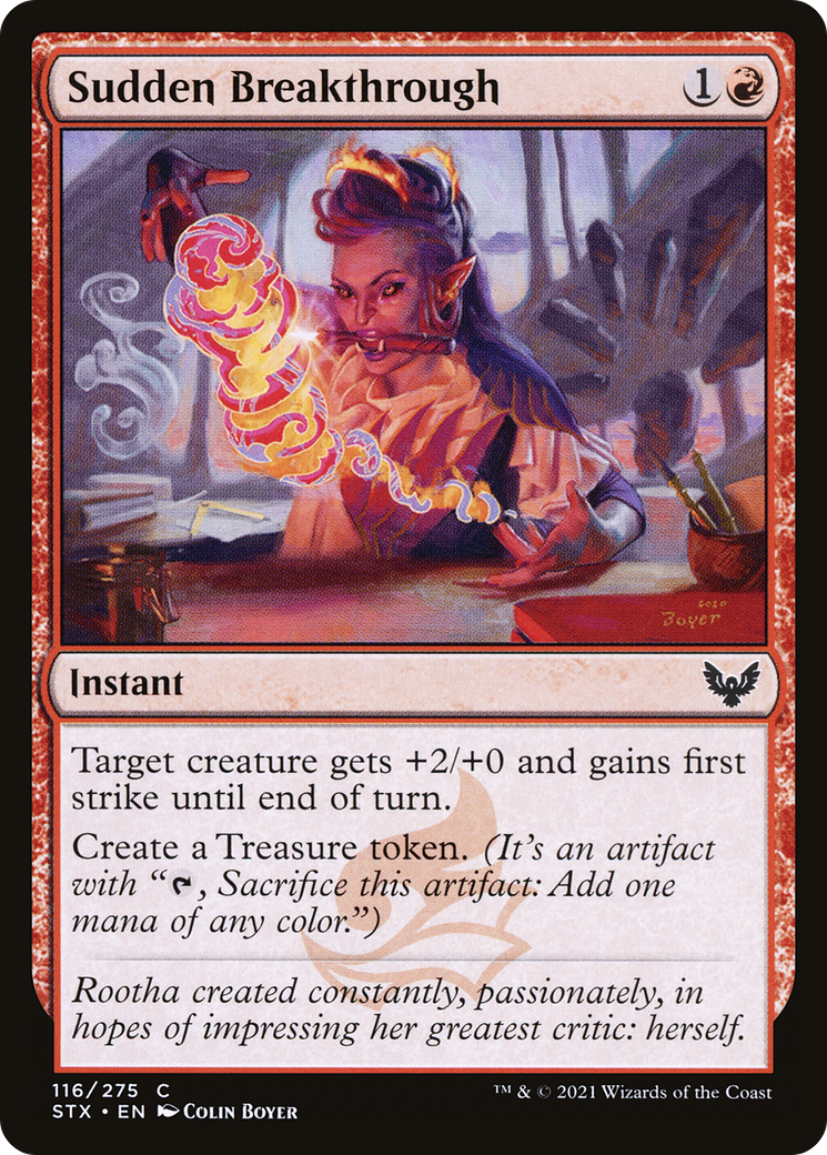 Sudden Breakthrough [Strixhaven: School of Mages] Foil