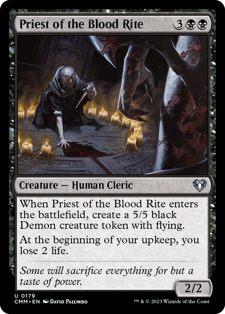 Priest of the Blood Rite [Commander Masters] | Silver Goblin