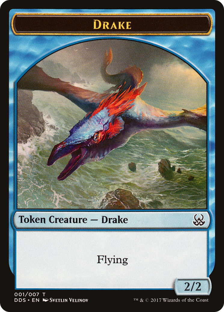 Drake Token (001) - Duel Decks: Mind vs. Might Tokens