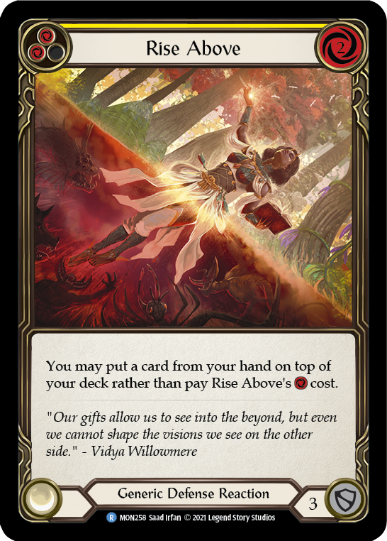 Rise Above (Yellow) [MON258] (Monarch)  1st Edition Normal | Silver Goblin