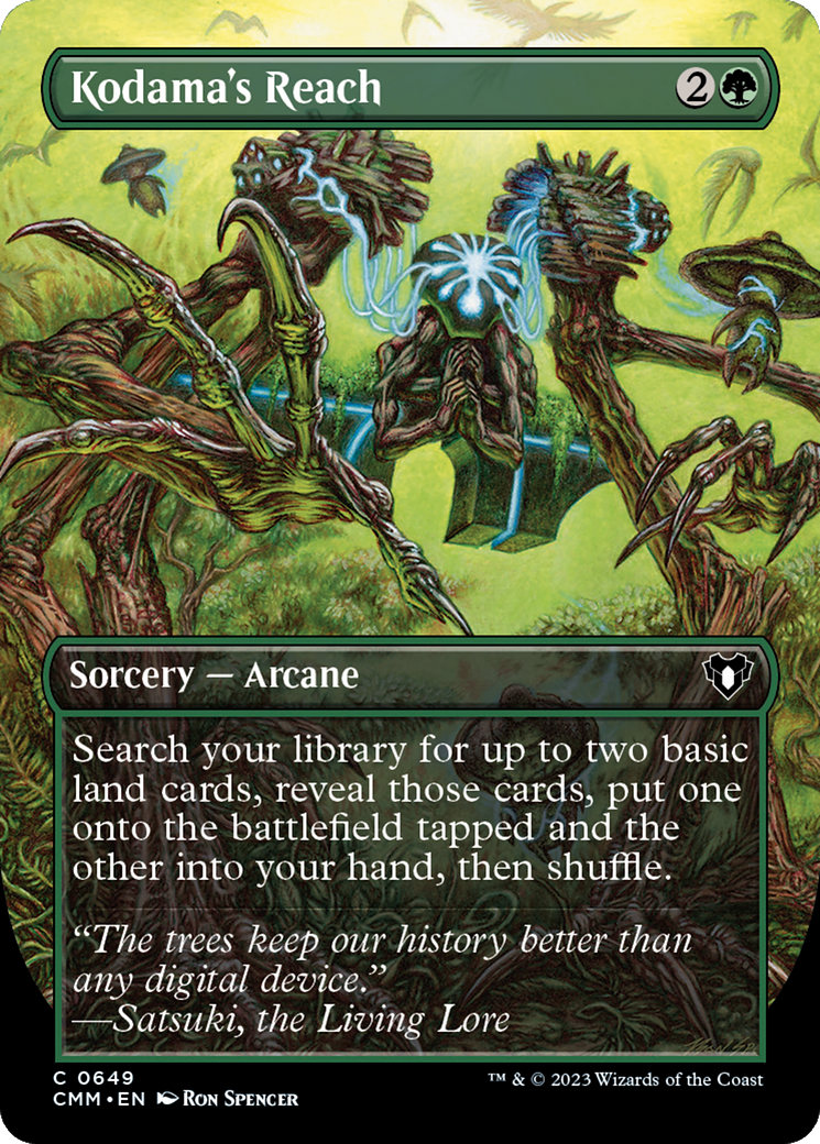 Kodama's Reach (Borderless Alternate Art) [Commander Masters] Foil