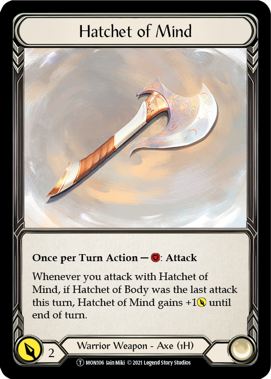 Hatchet of Mind // Spectral Shield (MON106) Unlimited Edition  - Monarch