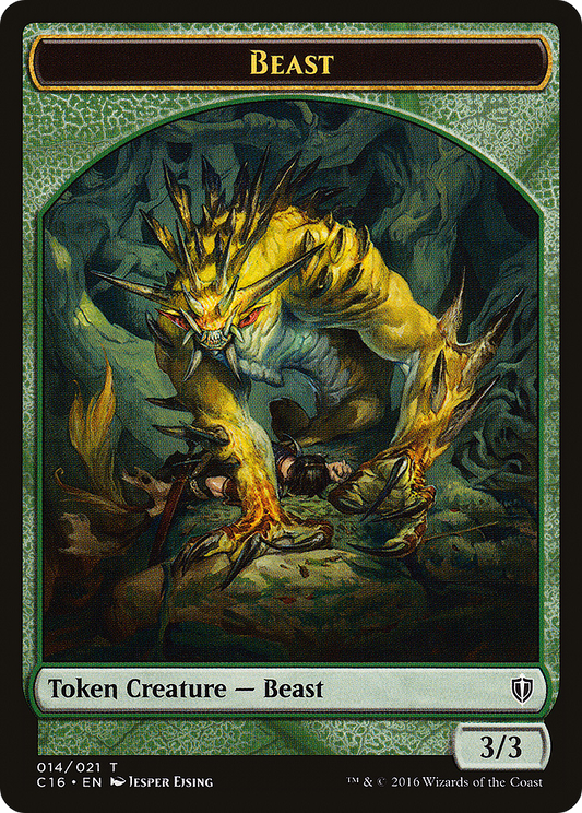 Beast // Ogre Double-Sided Token [Commander 2016 Tokens]