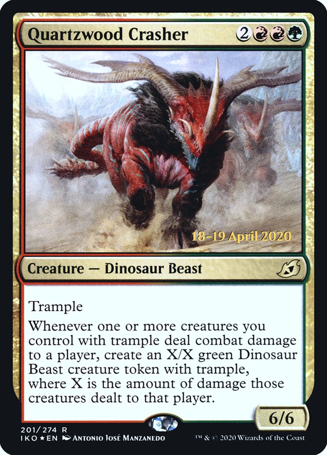 Quartzwood Crasher [Ikoria: Lair of Behemoths Prerelease Promos] | Silver Goblin