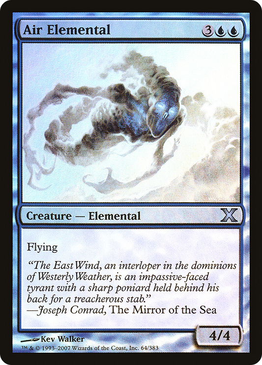 Air Elemental (64) Foil - Tenth Edition