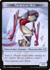 Phyrexian Mite (011) // Samurai Double-Sided Token [Phyrexia: All Will Be One Tokens] | Silver Goblin