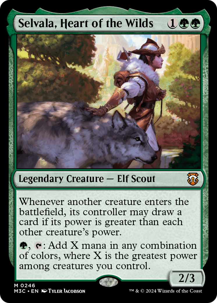 Selvala, Heart of the Wilds (Ripple Foil) [Modern Horizons 3 Commander] | Silver Goblin