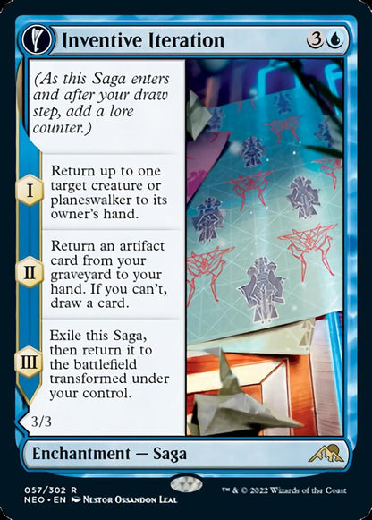Inventive Iteration // Living Breakthrough [Kamigawa: Neon Dynasty] Foil