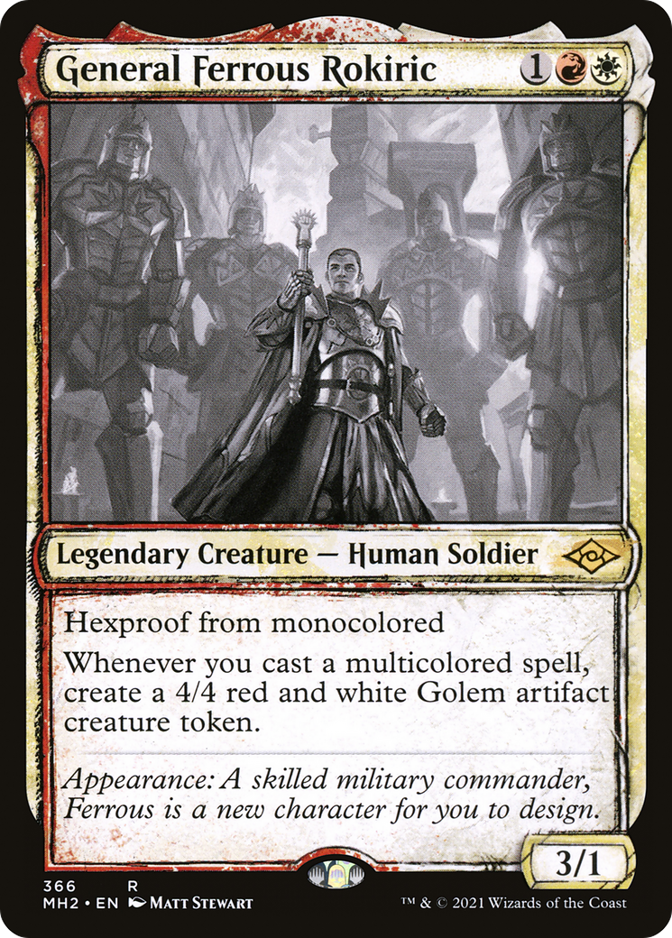 General Ferrous Rokiric (Sketch) [Modern Horizons 2] Foil