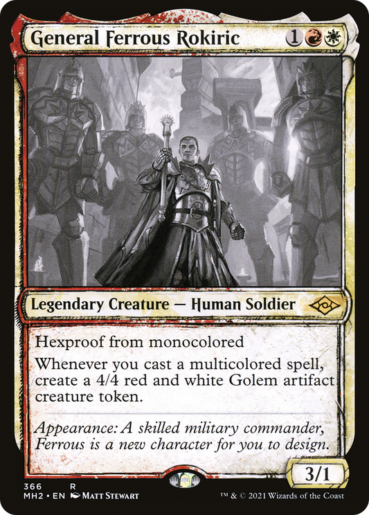 General Ferrous Rokiric (Sketch) [Modern Horizons 2] Foil