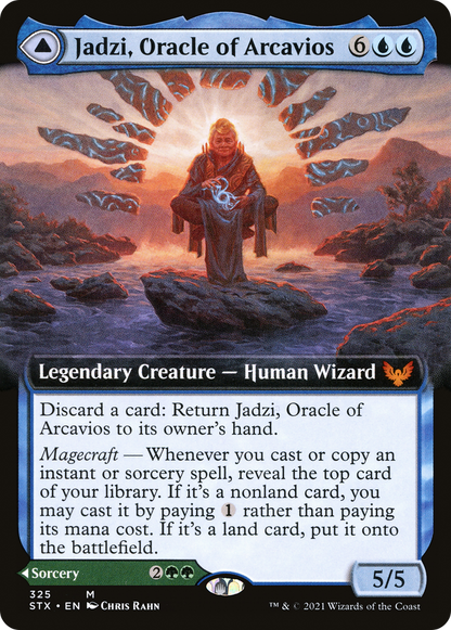 Jadzi, Oracle of Arcavios // Journey to the Oracle (Extended Art) [Strixhaven: School of Mages] Foil