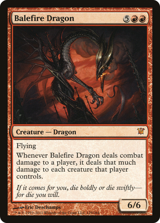 Balefire Dragon [Innistrad] Foil