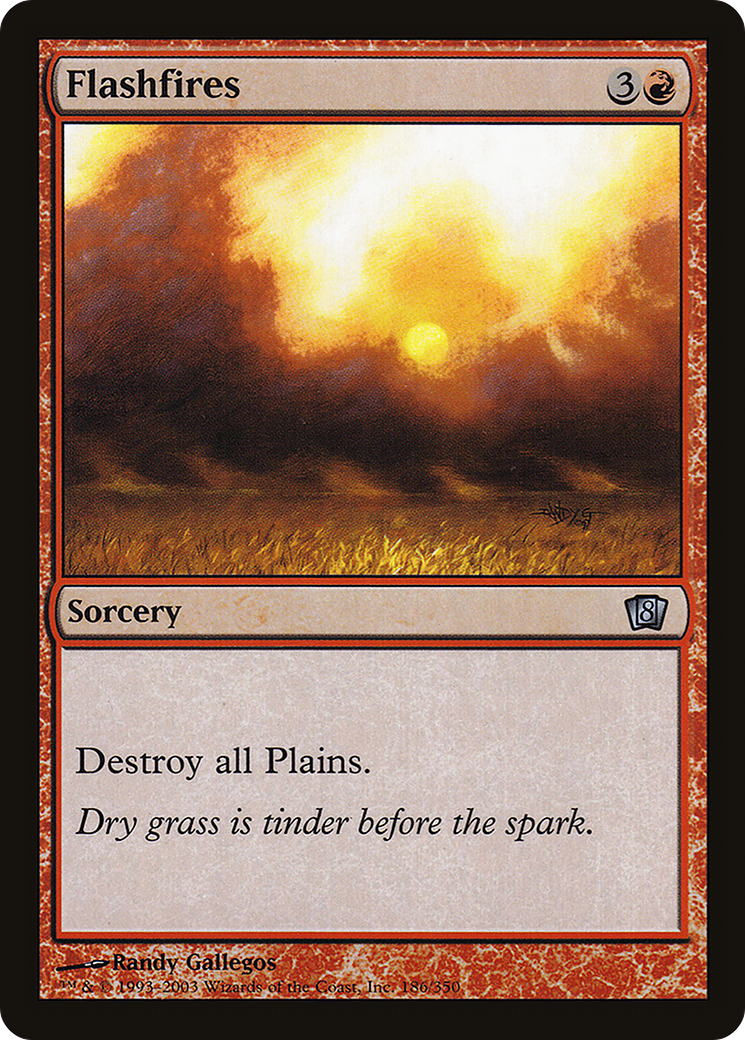 Flashfires (186) Foil - Eighth Edition