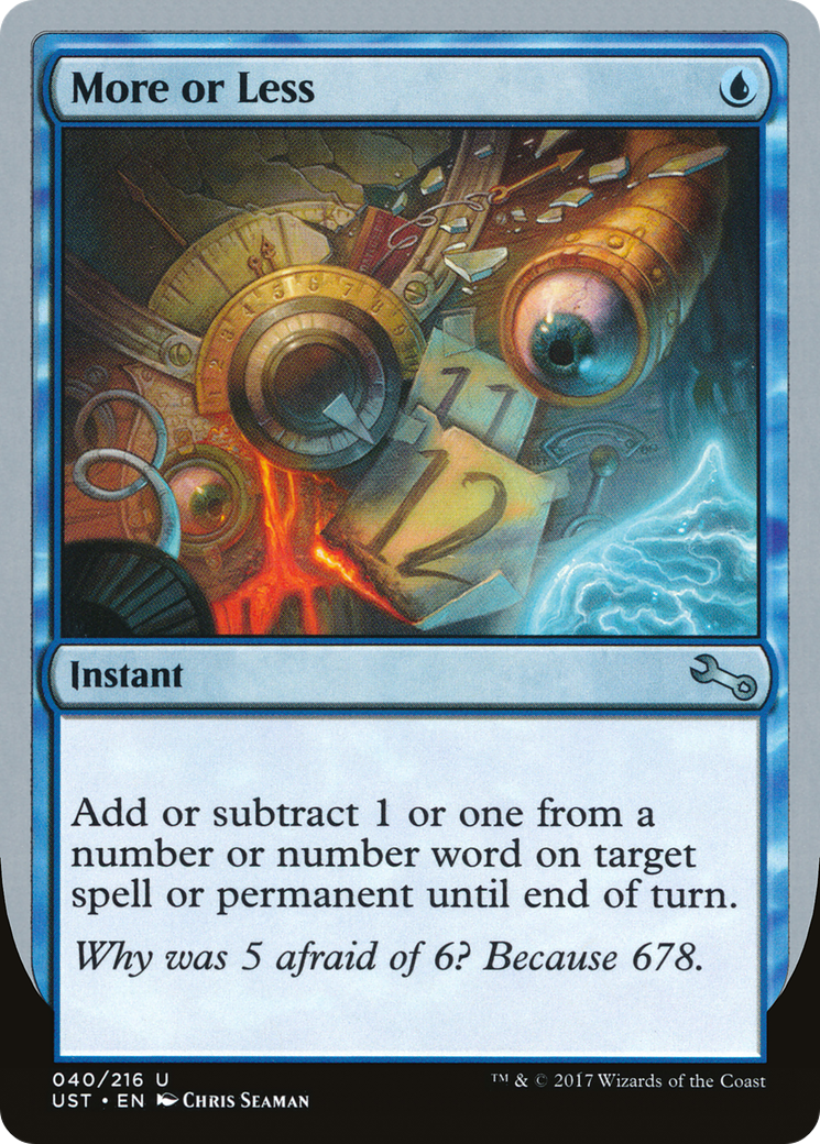 More or Less (040) Foil - Unstable