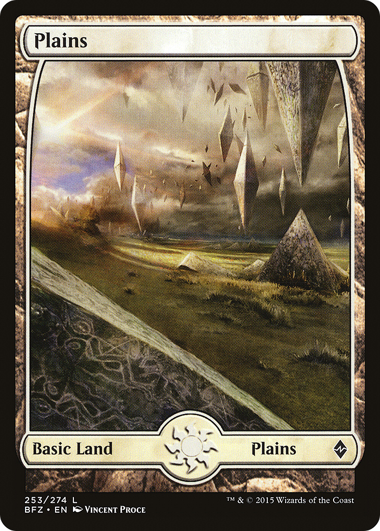 Plains (253) (Full Art) [Battle for Zendikar] Foil