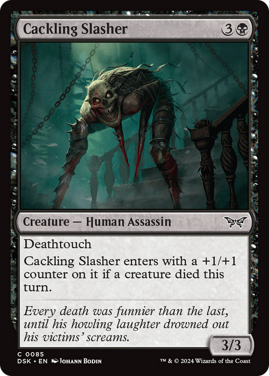 Cackling Slasher [Duskmourn: House of Horror] Foil