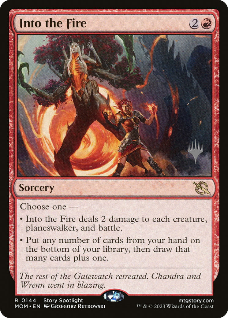 Into the Fire (Promo Pack) [March of the Machine Promos] Foil