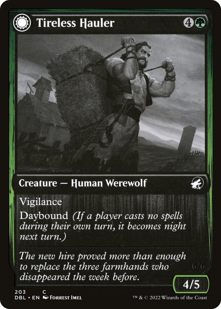 Tireless Hauler // Dire-Strain Brawler [Innistrad: Double Feature] Foil